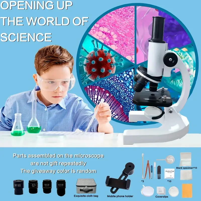 Biological Optical Metal Desk Microscope with Observation Kit