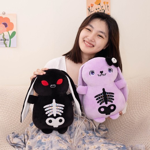 Cartoon Halloween Dark Skull Rabbit Doll