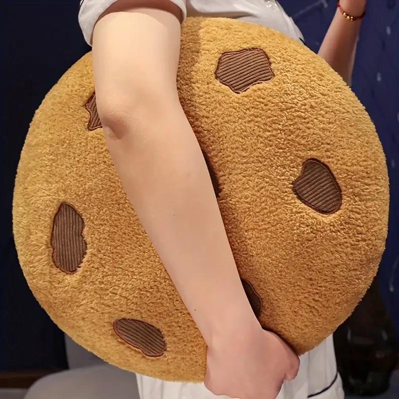 Chocolate Chip Cookie Plush Pillow 15.7"