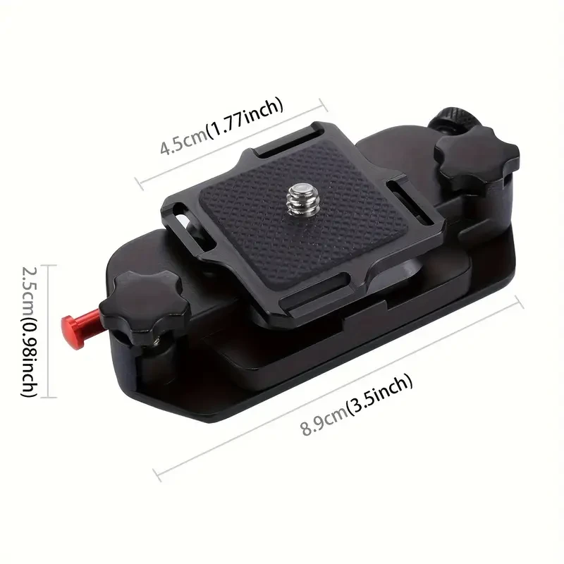 PULUZ Action Camera Base Fixing Bracket & Backpack Strap Clip