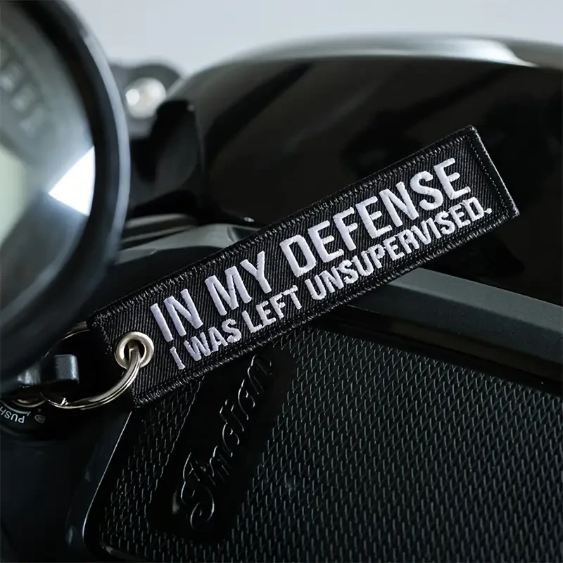 VOIKUKKA 'In My, I Was Left Unsupervised' Embroidered - Motorcycle & Car Accessory