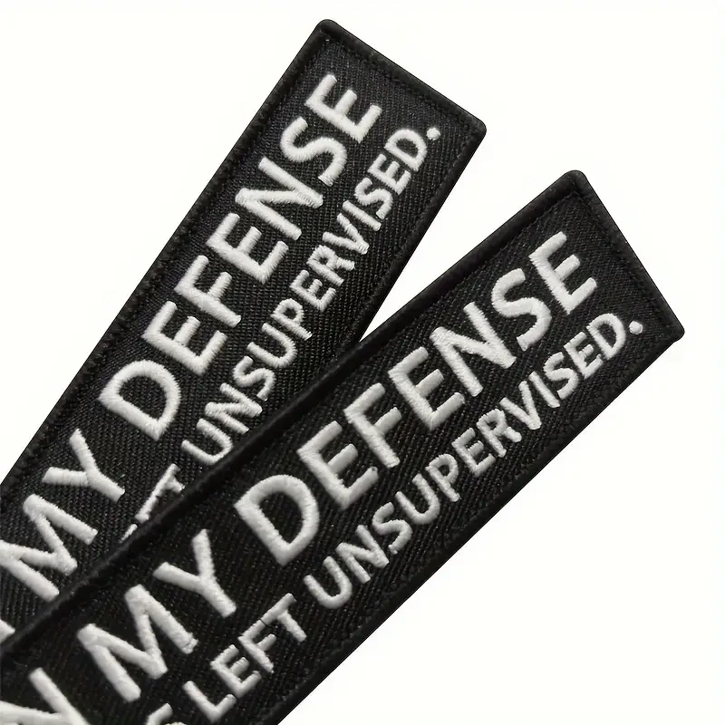 VOIKUKKA 'In My, I Was Left Unsupervised' Embroidered - Motorcycle & Car Accessory