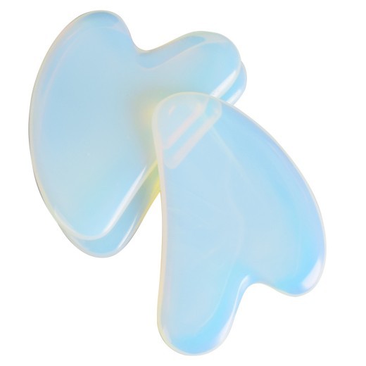 Opal Heart-shaped Gua Sha Scraping Board Beauty Jade Massager Equipment