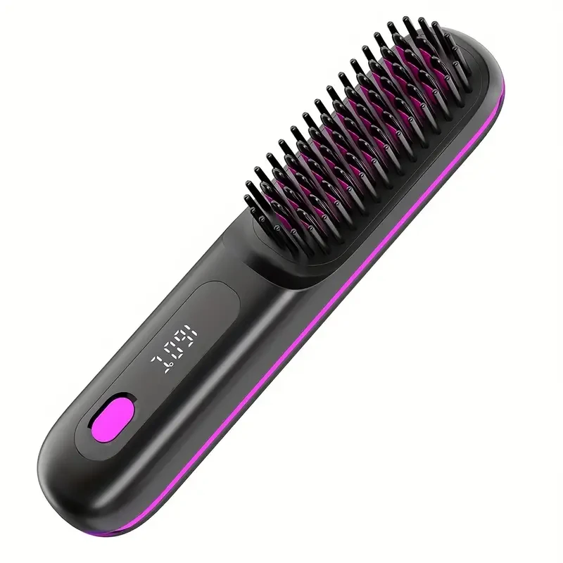 GENAI Cordless Hair Straightener Brush with Negative Ion Technology