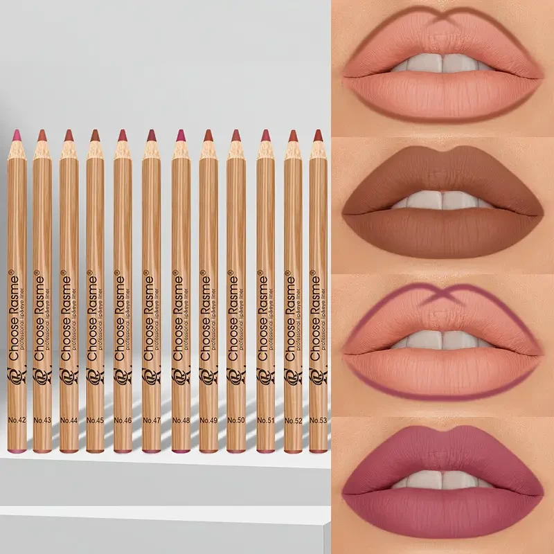 12pcs Lip Liner Set for Long-lasting Lip Contouring Lipstick