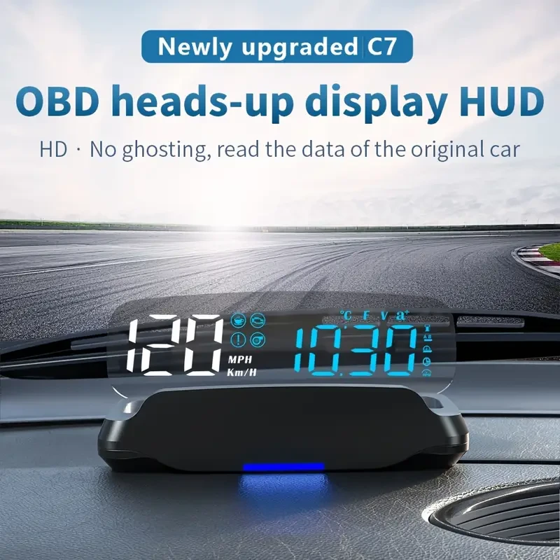 Upgraded 17.78cm OBD Head-Up Display for Cars