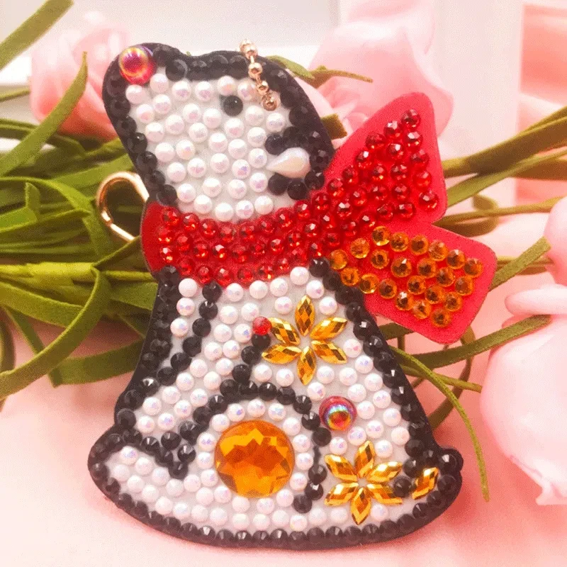 Diamond Painting Keychain Cute Little Cartoon Animal Bag Pendant Private