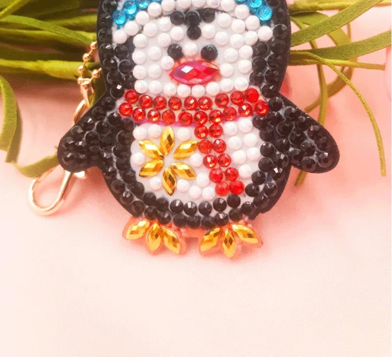 Diamond Painting Keychain Cute Little Cartoon Animal Bag Pendant Private