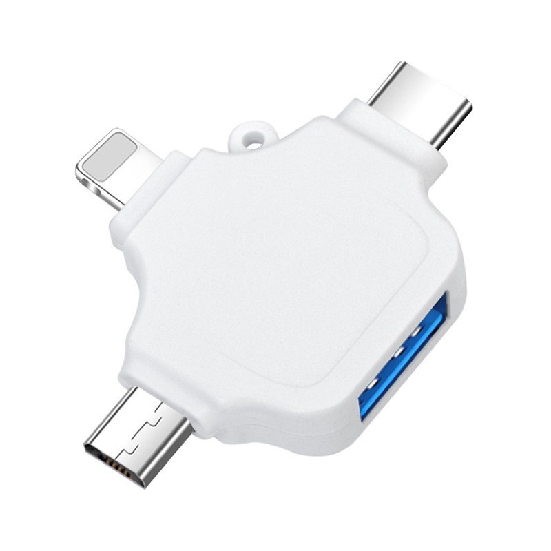 Suitable for Apple type-c Android three-in-one otg adapter connector U disk USB converter wholesale