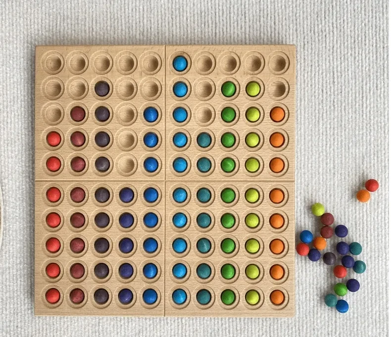 Montessori Teaching Aids Mathematics Enlightenment English Hundred Board