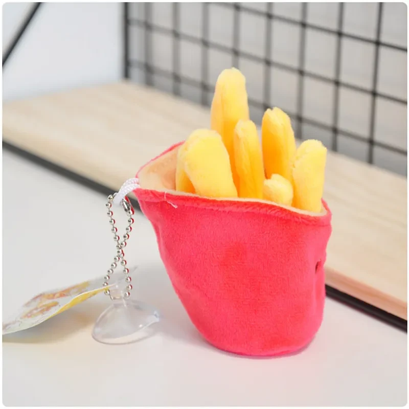 Korean Style Hamburger Sandwich Cute Plush Pendant Keychain