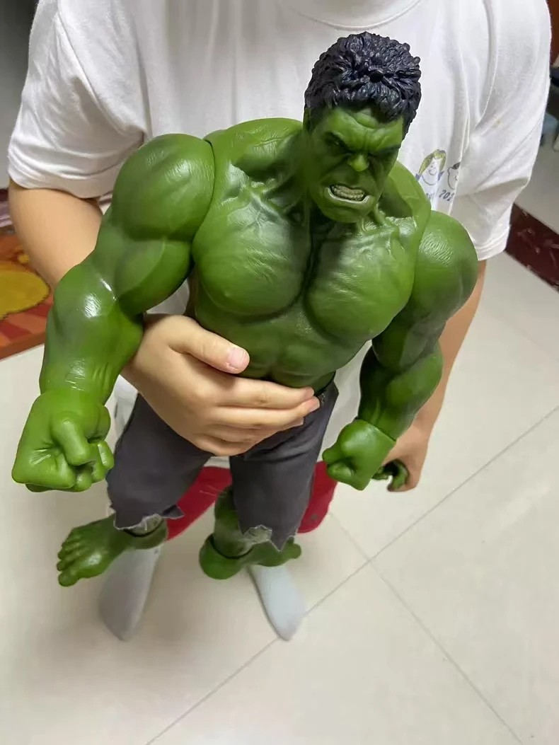 Large Size 42CM Marvel Legends Hulk Retro Series Movable Action Figure Model