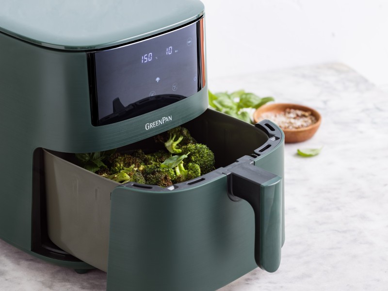 GreenPan Bistro Airfryer 1 basket 7.2L- Pine Green - GreenPan