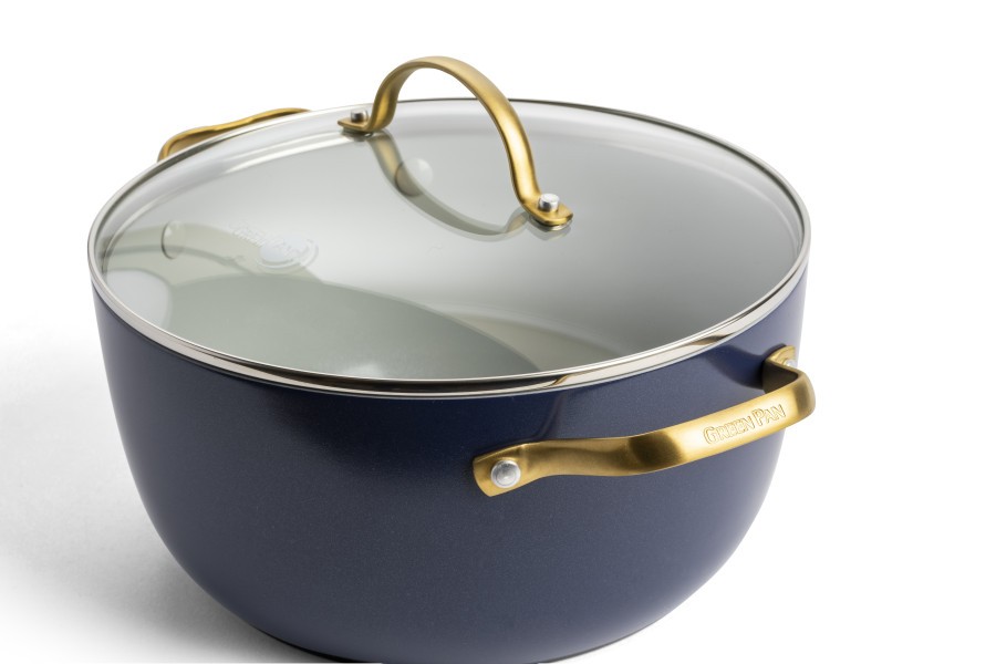 Padova Navy Blue Covered Casserole 24cm/4.7L  - GreenPan