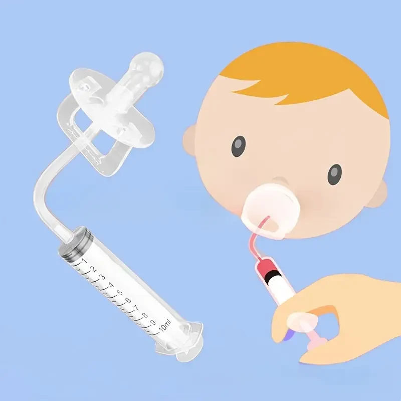 1set Silicone Medicine Dispenser with Pacifier Dropper