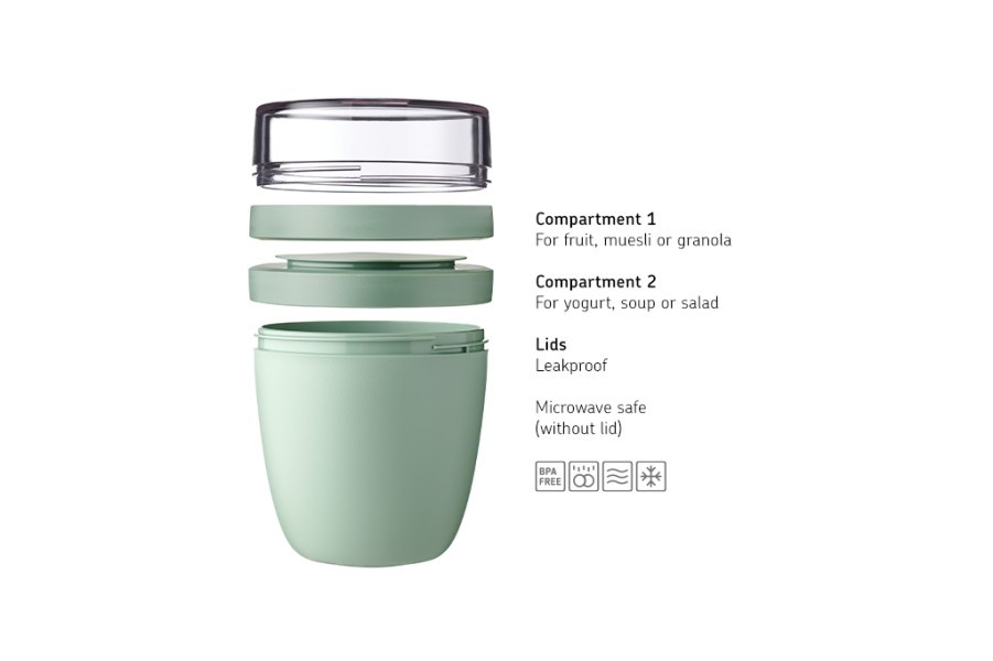 Lunch Pot Ellipse Nordic Blue  - Mepal