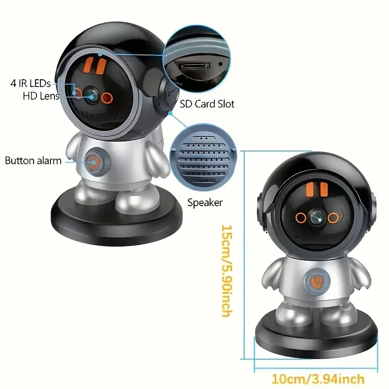 Smart Robot Lens Wireless IP Camera - Home Security with Auto Tracking