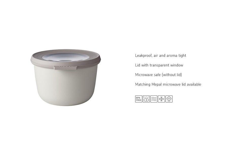 Cirqula Round 500ml Nordic White  - Mepal