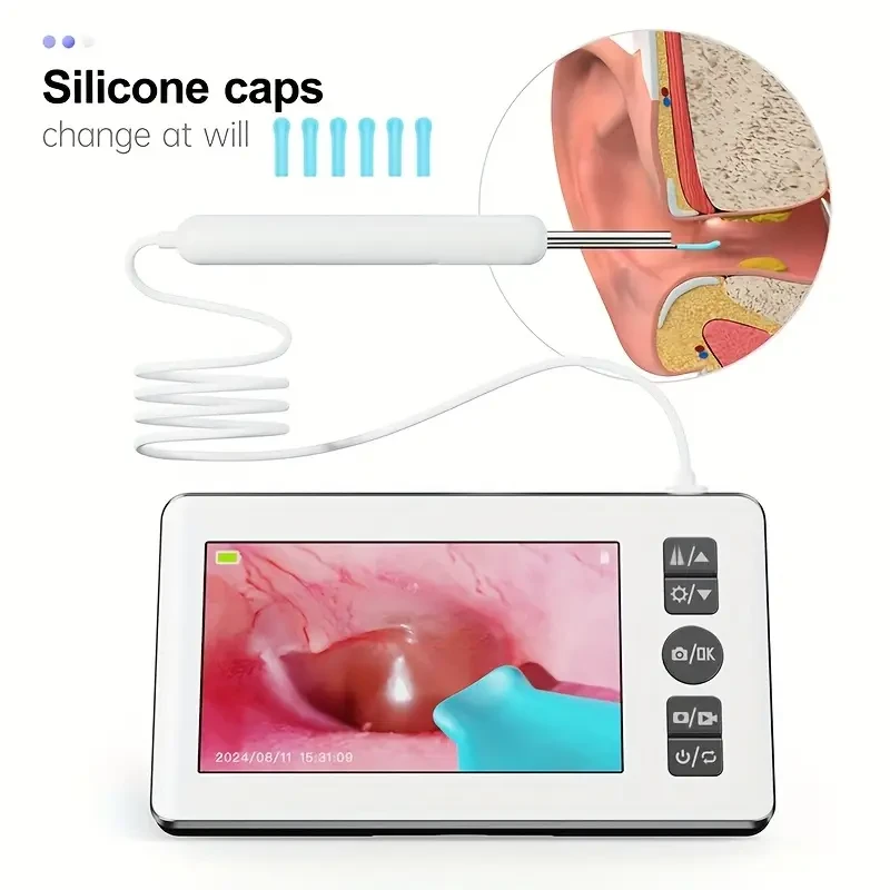 HD 3.5mm Camera Ear Cleaning Tool with 4.3" IPS Screen