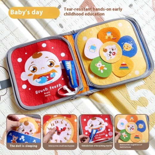 Early Childhood Cloth Book Education Tear-proof Biteable