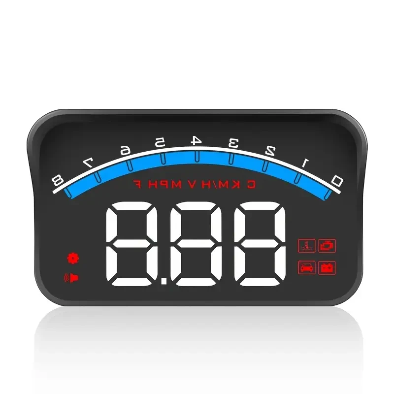 Car Dashboard Display with OBD2 HUD