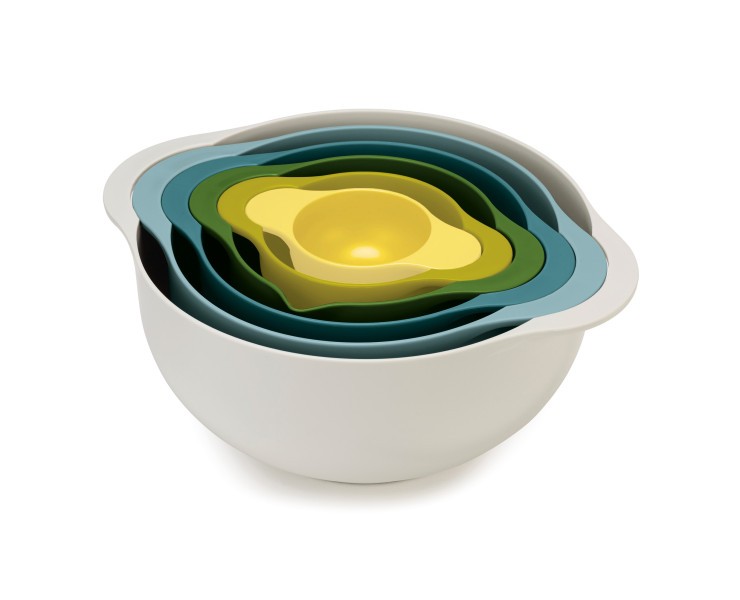 6pc Food Preparation Bowl Set (Opal) - Joseph Joseph Duo