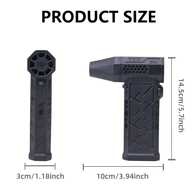 Portable Turbo Fan, High-Speed Air Purifier, Mini Jet Fan