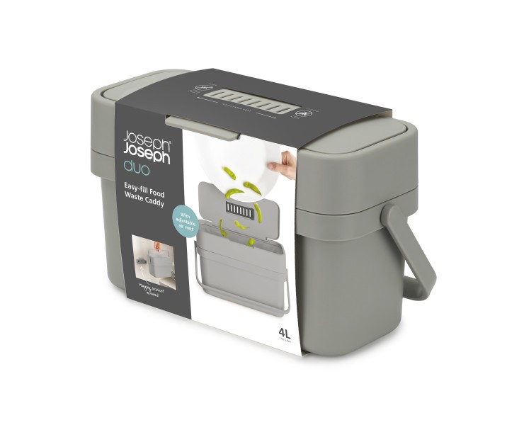 Compo Easy-fill Food Waste Caddy - Joseph Joseph Duo