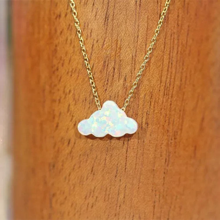 Women's Fashion Colorful Clouds Necklace Pendant