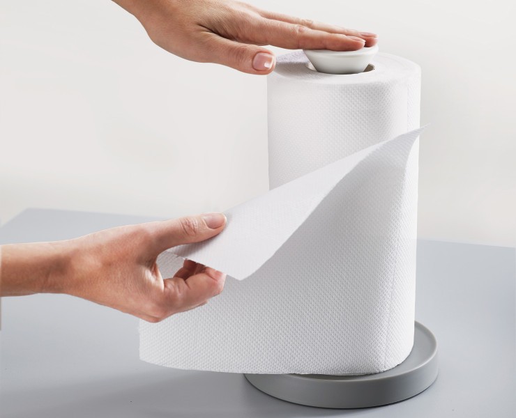 Kitchen Roll Holder (Grey) - Joseph Joseph Duo