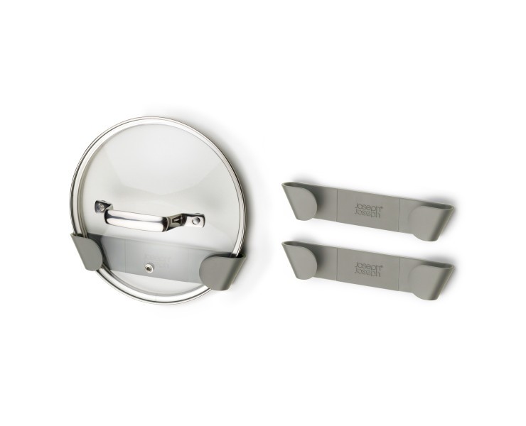3pc Pan Lid Holders (Grey)  - Joseph Joseph Duo