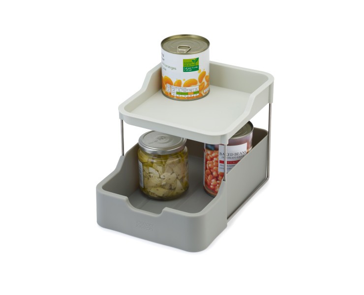 2tier Cupboard Orgniser w/Drawer  - Joseph Joseph Duo