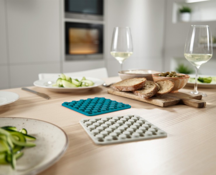 2pc Silicone Trivets (Opal/Stone)  - Joseph Joseph Duo