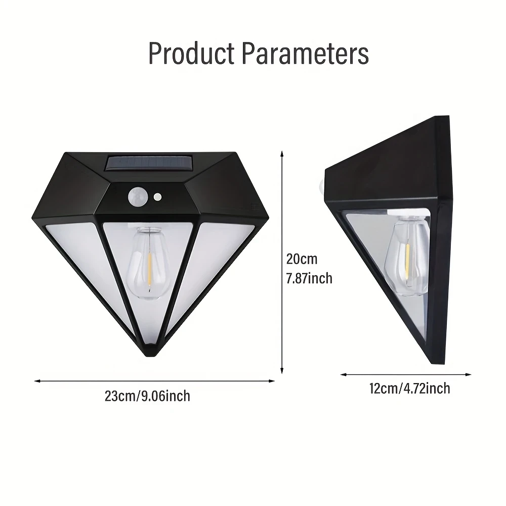 GoldenCentury Solar Wall Light with Motion Sensor