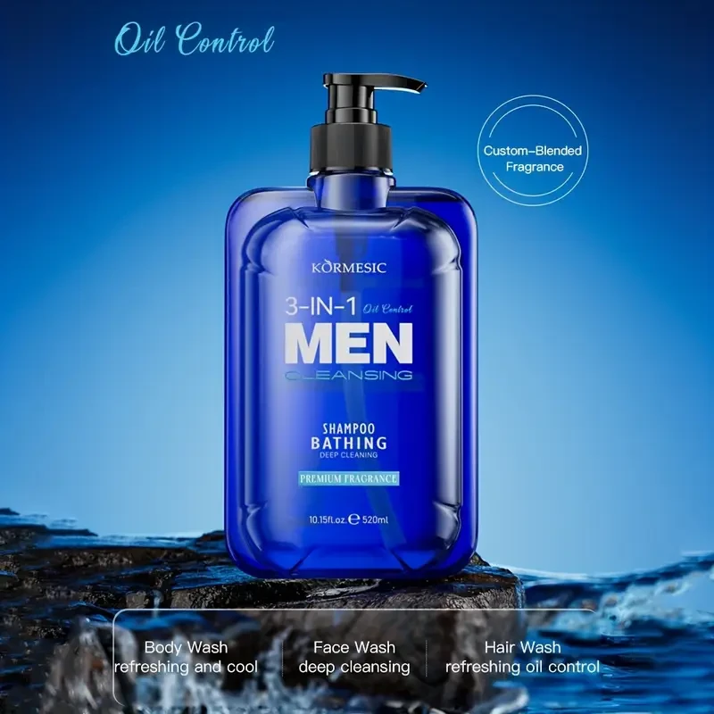 KORMESIC Men's 3-in-1 Cleansing System