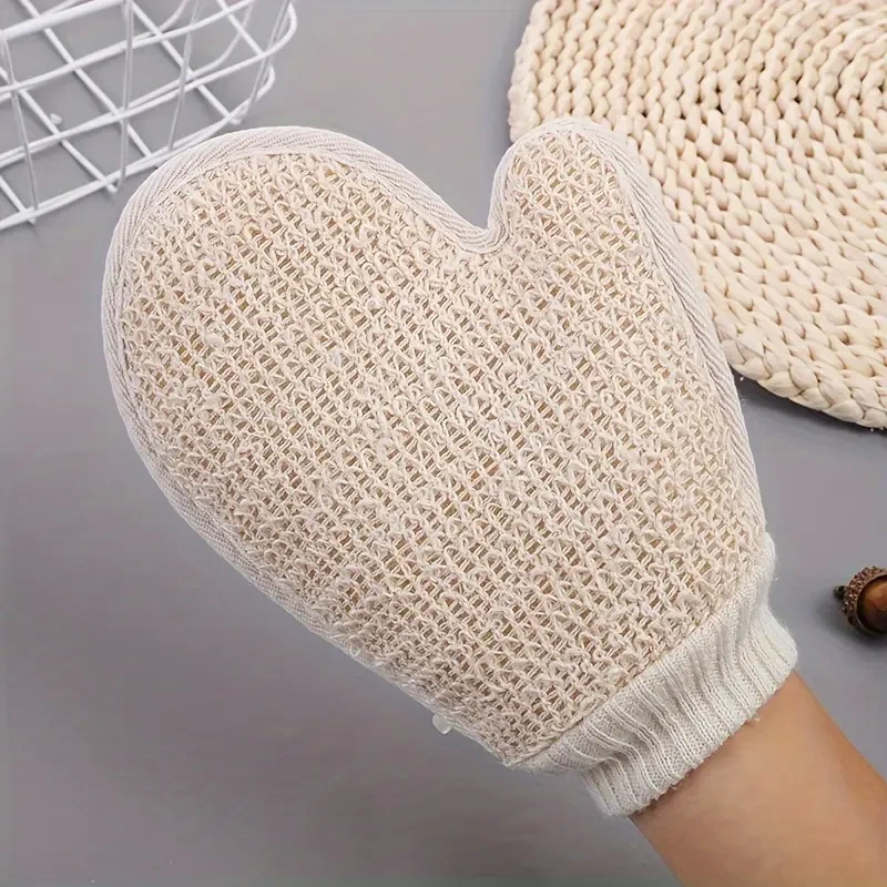 set of sword hemp exfoliating shower gloves