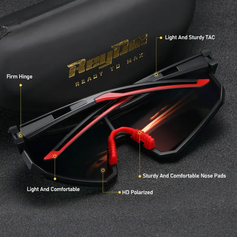 Men's Polarized Sports Sunglasses - UV Protection for Outdoor Cycling