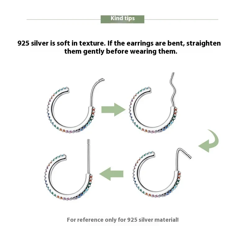 Personality Kitty Ins Style Silver Earrings