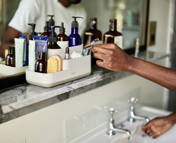 EasyStore Bathroom Caddy - Ecru - Joseph Joseph