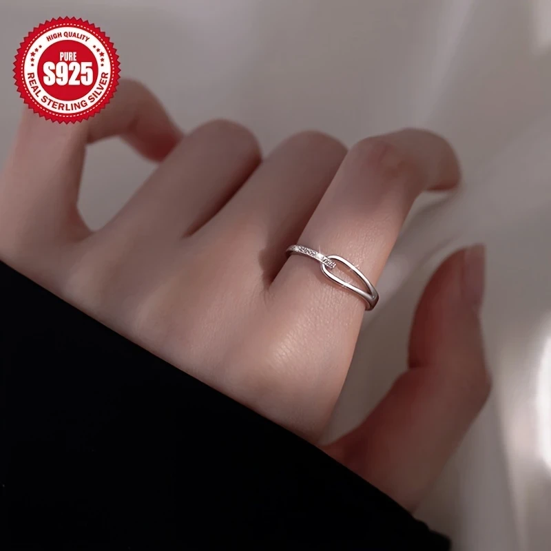 Elegant 925 Sterling Silver Adjustable Open Ring | 18K Golden Plated Rupert's Tear Design, Hypoallergenic & Vintage Style