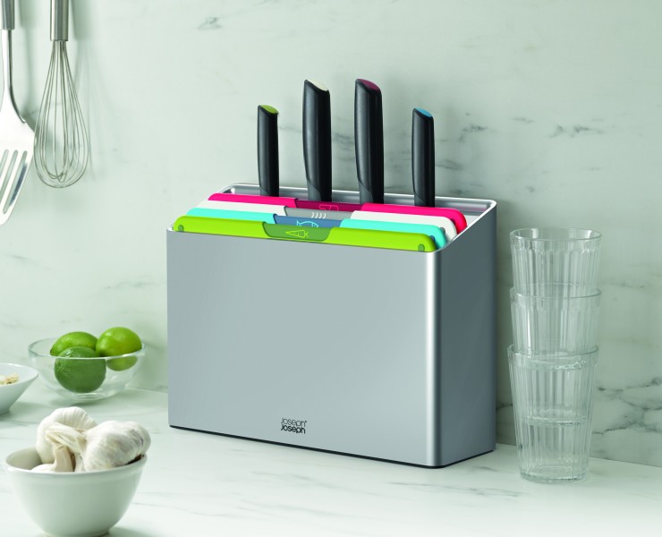 Folio Icon Plus 8 Piece Knife & Board Set  - Joseph Joseph