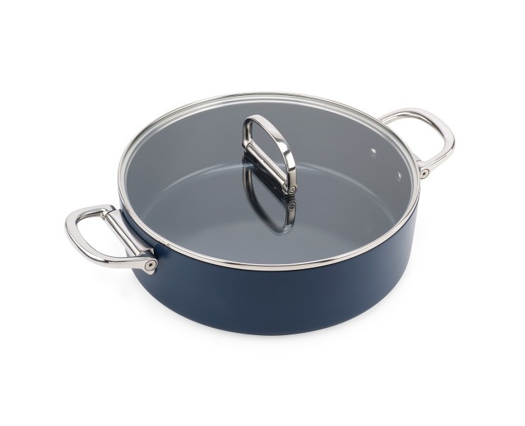 Space 28cm/5qt Non-Stick Induction Shallow Casserole & Lid - Joseph Joseph