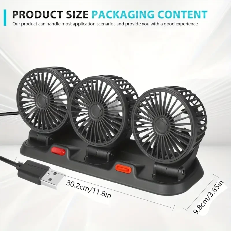 1pc USB Interface Electronic fan, Car Fan, Voltage 5V power 15W
