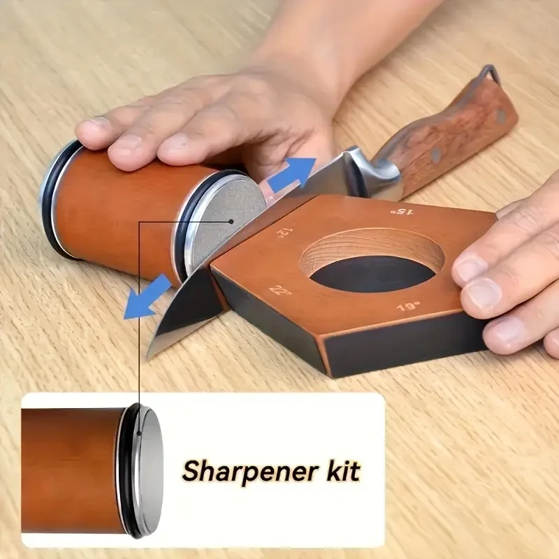 A Set of Diamond Roller Knife Sharpeners