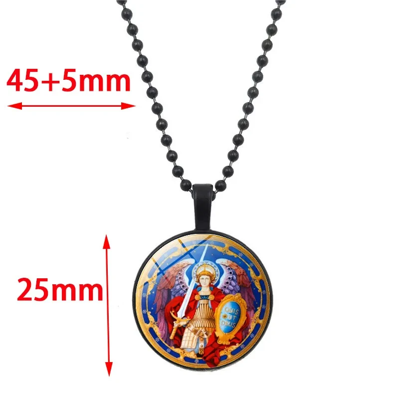 Archangel Saint-Marie Time Gemstone Necklace