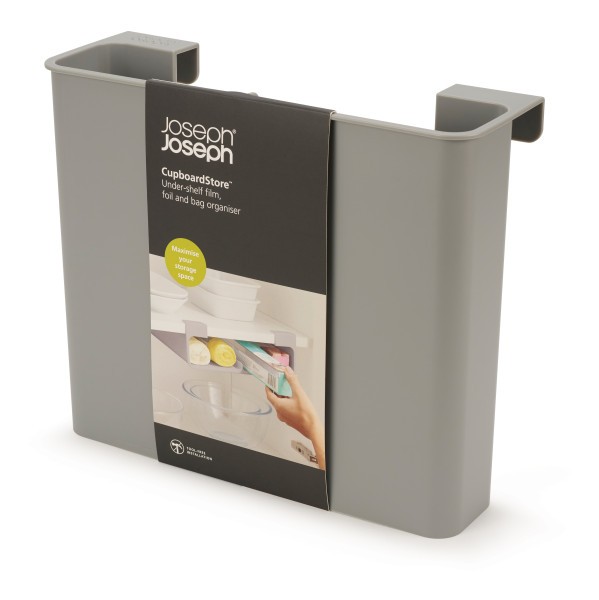CupboardStore Film, Foil and Bag Organiser - Grey - Joseph Joseph
