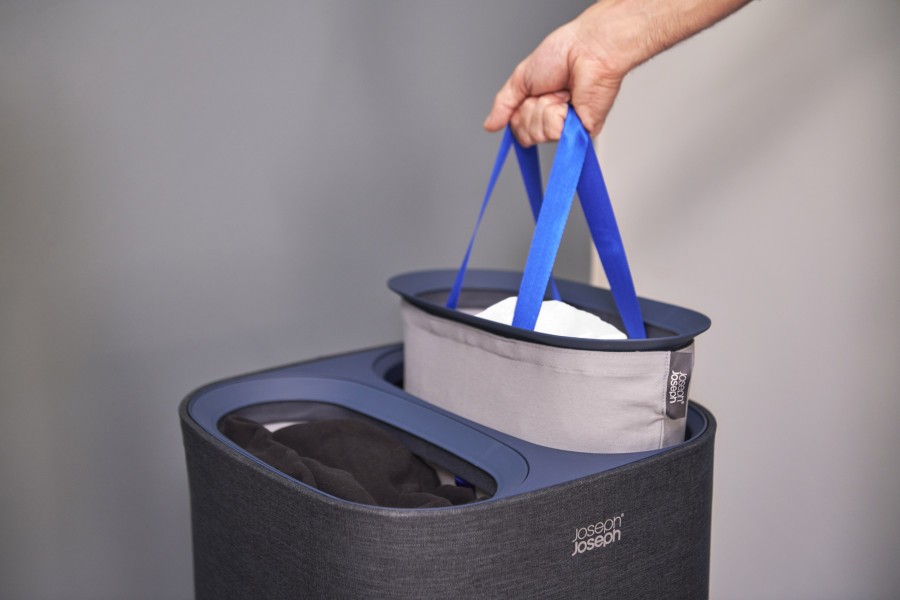 Tota 60L Laundry Separation Basket - Carbon Black - Joseph Joseph