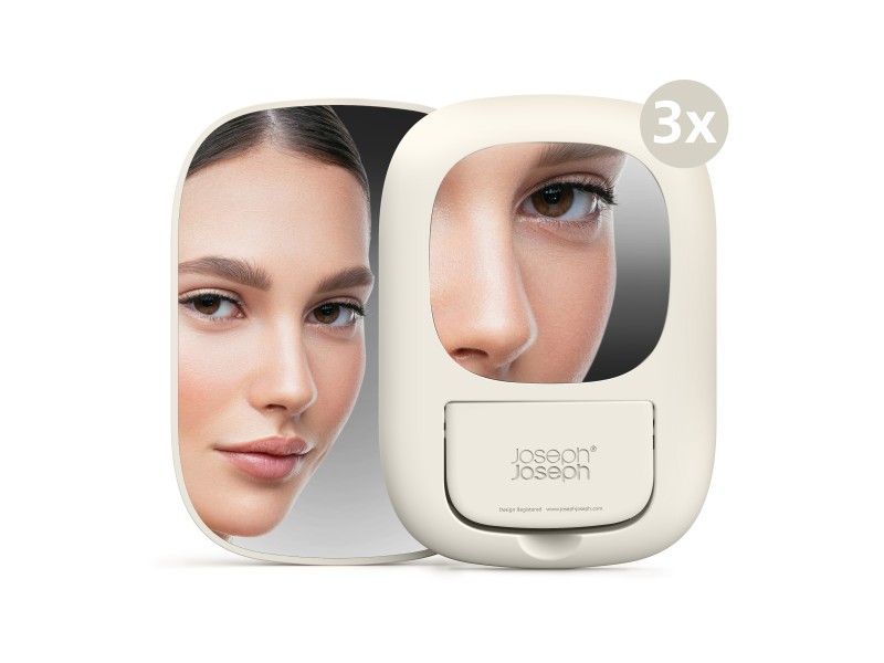 Viva Large Cosmetic Organiser with Removable Mirror - Shell  - Joseph Joseph