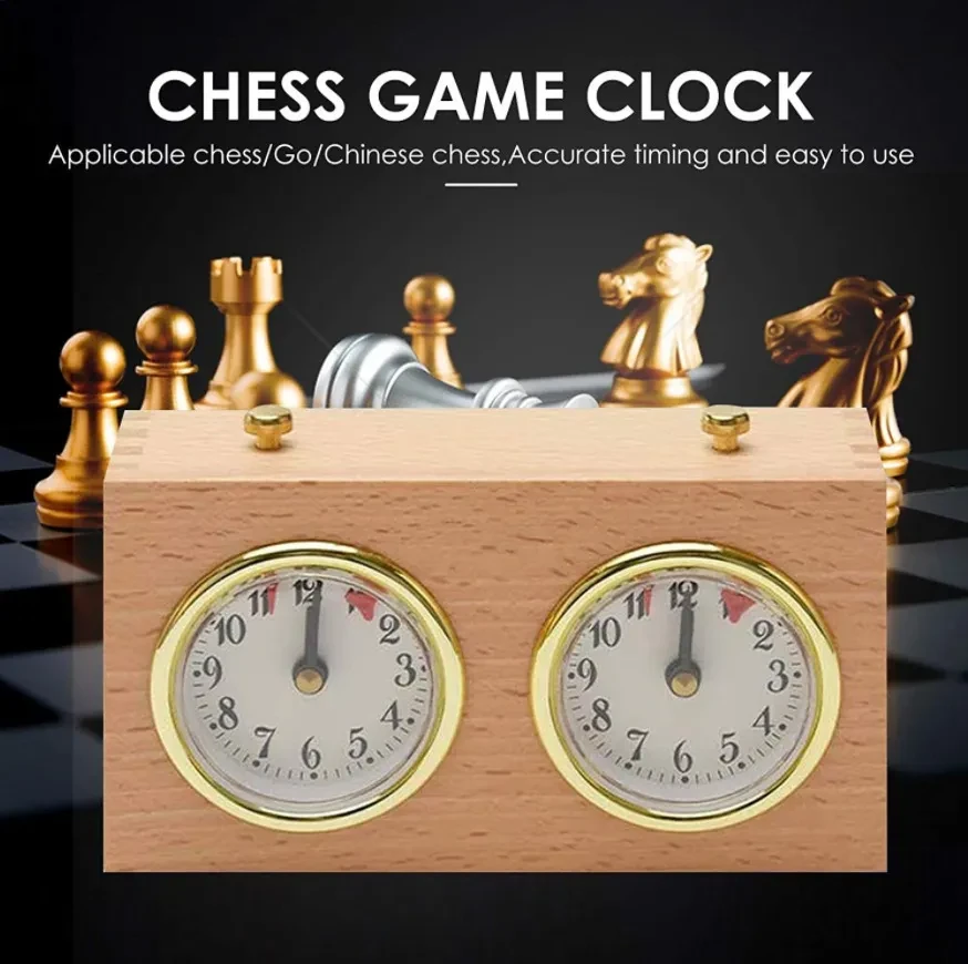 Fashionable Wooden Mechanical Chess Clock