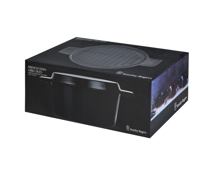 Cast Iron French Oven Mid Blue 24cm - Stanley Rogers